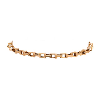 Tiffany & Co. T Chain Bracelet 18K Yellow Gold Narrow