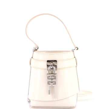 Givenchy GV Shark Lock Bucket Bag Leather Micro