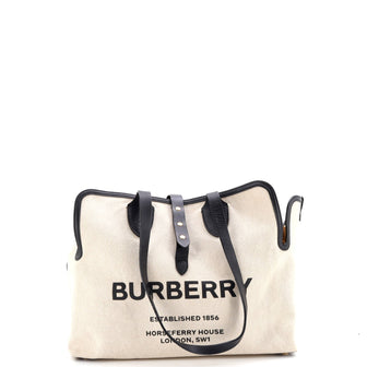 Burberry Soft Belt Bag Canvas with Leather Medium