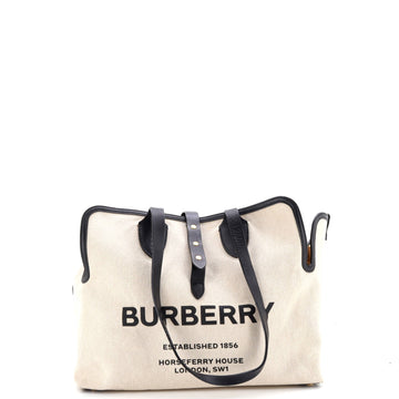 Burberry Soft Belt Bag Canvas with Leather Medium