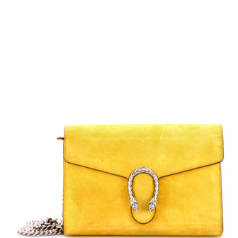 Gucci Dionysus Chain Wallet Suede Small
