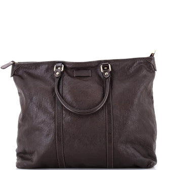 Gucci Joy Zip Top Tote Guccissima Leather Medium