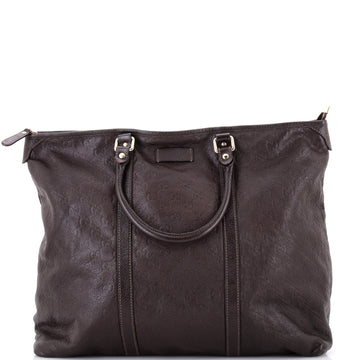 Gucci Joy Zip Top Tote Guccissima Leather Medium