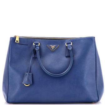 Prada Double Zip Lux Tote Saffiano Leather Large