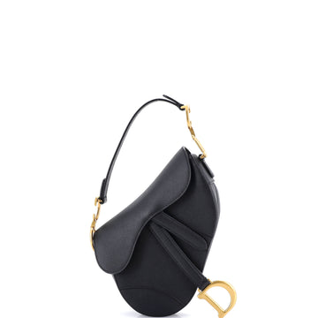 Christian Dior Saddle Handbag Leather Mini