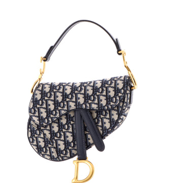 Christian Dior Saddle Handbag Oblique Canvas Mini