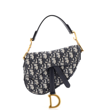Christian Dior Saddle Handbag Oblique Canvas Mini