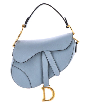 Christian Dior Saddle Handbag Leather Mini
