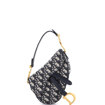 Christian Dior Saddle Handbag Oblique Canvas Mini