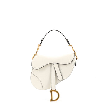 Christian Dior Saddle Handbag Leather Mini