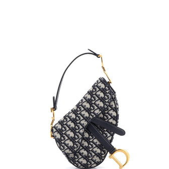 Christian Dior Saddle Handbag Oblique Canvas Mini