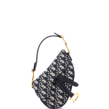 Christian Dior Saddle Handbag Oblique Canvas Mini
