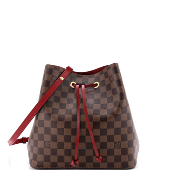 Louis Vuitton NeoNoe Handbag Damier with Leather MM