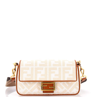 Fendi Baguette NM Bag Zucca Embroidered Canvas Medium