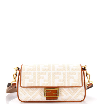 Fendi Baguette NM Bag Zucca Embroidered Canvas Medium