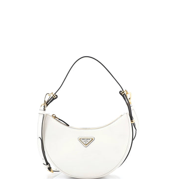 Prada Arque Half Moon Hobo Leather Small