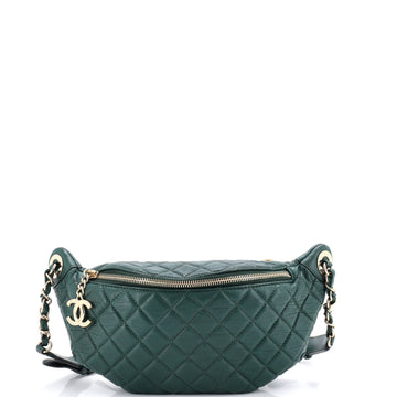 Chanel Banane Waist Bag Quilted Leather