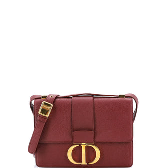 Christian Dior 30 Montaigne Flap Bag Leather Micro
