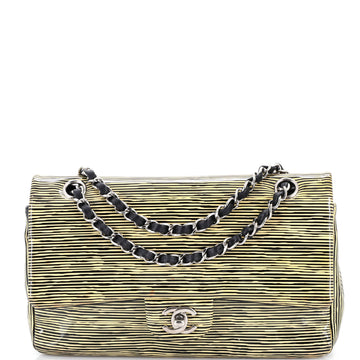 Chanel Classic Double Flap Bag Printed Patent Jumbo