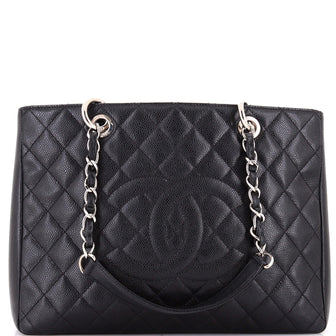 Chanel Grand Shopping Tote Quilted Caviar