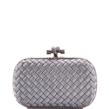 Bottega Veneta Box Knot Clutch Intrecciato Satin Small