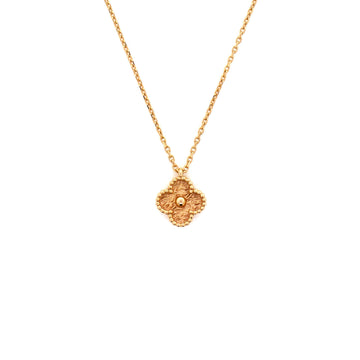 Van Cleef & Arpels Sweet Alhambra Pendant Necklace 18K Rose Gold
