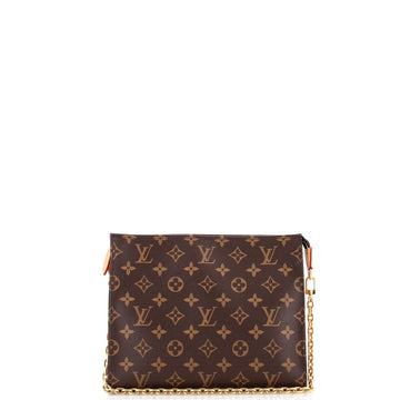 Louis Vuitton Toiletry Pouch on Chain Monogram Canvas
