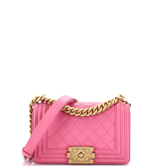 Chanel Boy Flap Bag Quilted Lambskin Small
