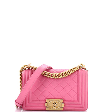 Chanel Boy Flap Bag Quilted Lambskin Small
