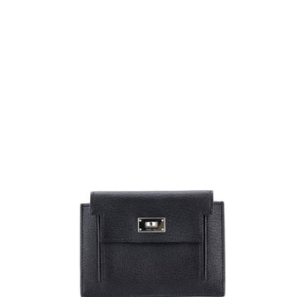 Hermes Kelly Pocket Compact Wallet Chevre Mysore