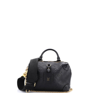 Louis Vuitton Petite Malle Souple Handbag Monogram Empreinte Leather