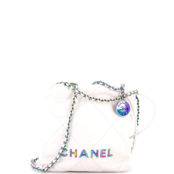 Chanel 22 Chain Hobo Quilted Calfskin Mini