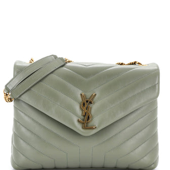 Saint Laurent Loulou Shoulder Bag Matelasse Chevron Leather Medium