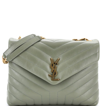 Saint Laurent Loulou Shoulder Bag Matelasse Chevron Leather Medium