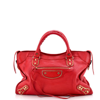 Balenciaga City Classic Metallic Edge Bag Leather Medium