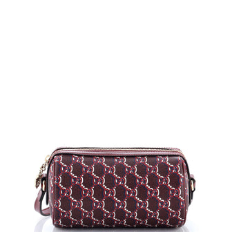 Gucci Cylindrical Shoulder Bag GG Shadow Coated Canvas Mini