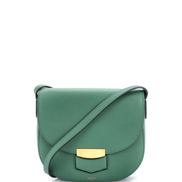 Celine Trotteur Crossbody Bag Grainy Leather Small