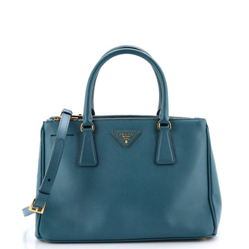 Prada Double Zip Lux Tote Saffiano Leather Small