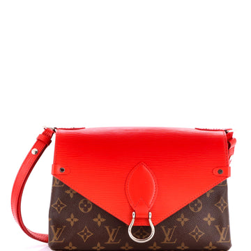 Louis Vuitton Saint Michel Handbag Monogram Canvas and Epi Leather