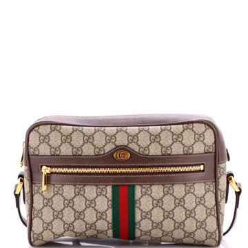 Gucci Ophidia Shoulder Bag GG Coated Canvas Small