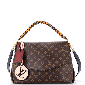 Louis Vuitton Braided Handle Beaubourg Handbag Monogram Canvas MM