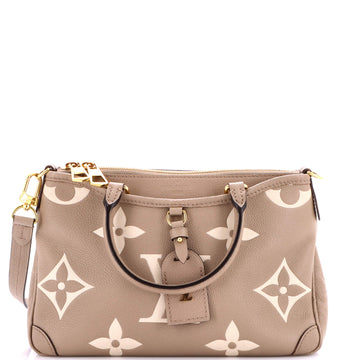 Louis Vuitton Trianon Handbag Bicolor Monogram Empreinte Giant PM