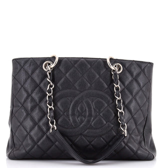 Chanel Grand Shopping Tote Quilted Caviar