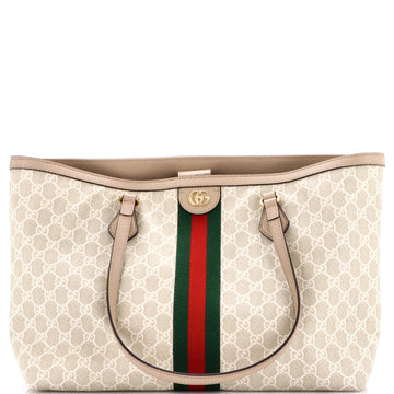 Gucci Ophidia Shopping Tote GG Coated Canvas Medium
