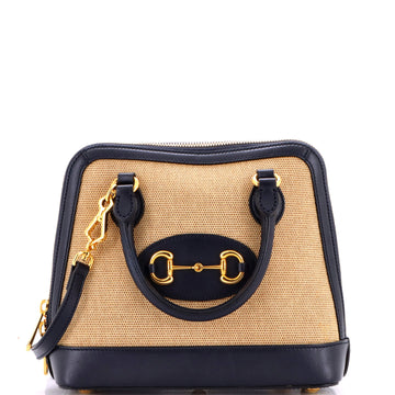 Gucci Horsebit 1955 Top Handle Bag Canvas Mini