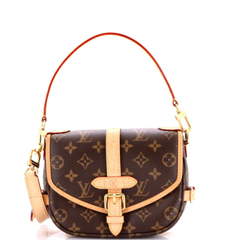 Louis Vuitton Saumur Handbag Monogram Canvas BB