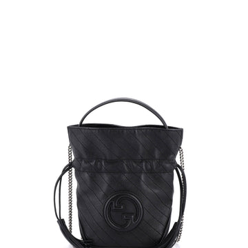 Gucci Blondie NM Bucket Bag Diagonal Quilted Leather Mini