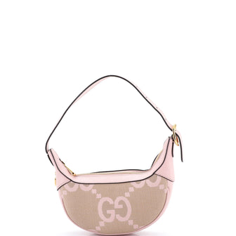 Gucci Ophidia Half Moon Bag Jumbo GG Canvas Mini