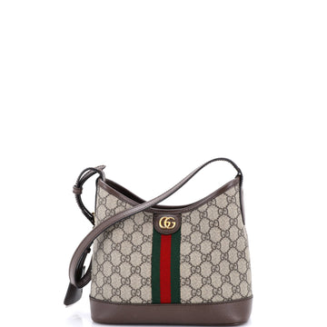Gucci Ophidia Open Bucket Bag GG Coated Canvas with Leather Small