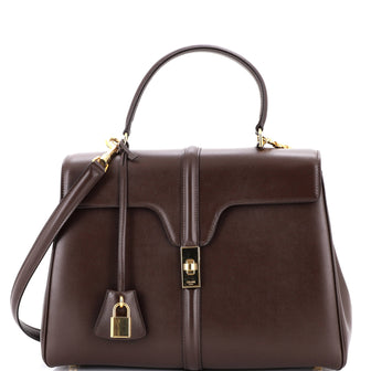Celine 16 Top Handle Bag Smooth Calfskin Medium